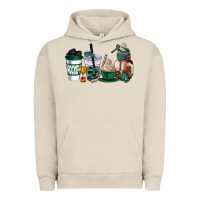 Pigment French Oak hunter green hockey coffee cups Urban Hoodie - AdoDesignShop