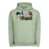 Pigment Oil Green hunter green hockey coffee cups Urban Hoodie - AdoDesignShop