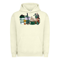 Pigment Pistachio hunter green hockey coffee cups Urban Hoodie - AdoDesignShop