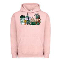 Pigment Salmon hunter green hockey coffee cups Urban Hoodie - AdoDesignShop