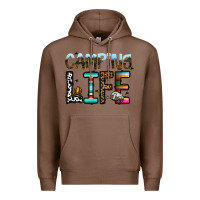 Chestnut camping life Premium Hoodie - CowhideDigitalArt