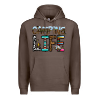 Coffee camping life Premium Hoodie - CowhideDigitalArt
