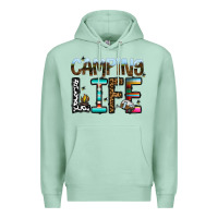 Seafoam camping life Premium Hoodie - CowhideDigitalArt