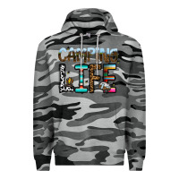 Slate Camo camping life Premium Hoodie - CowhideDigitalArt