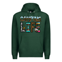 Sports Green camping life Premium Hoodie - CowhideDigitalArt