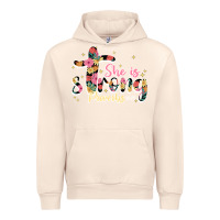 Sandshell she is strong proverbs 31 25 Urban Hoodie - JahusDesignShop