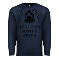 Navy life is better around a campfire Premium Sweatshirt - Unal Design