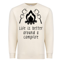 Sandshell life is better around a campfire Premium Sweatshirt - Unal Design