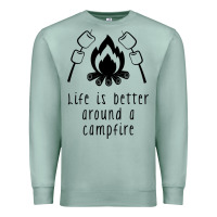 Seafoam life is better around a campfire Premium Sweatshirt - Unal Design