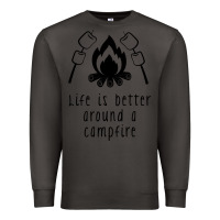 Smoke life is better around a campfire Premium Sweatshirt - Unal Design