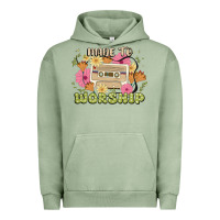 Pigment Oil Green made to worship Urban Hoodie - JahusDesignShop