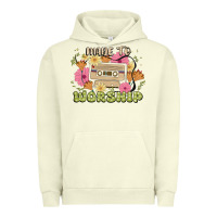 Pigment Pistachio made to worship Urban Hoodie - JahusDesignShop