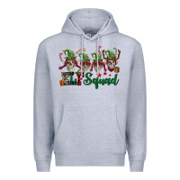 Heather Grey Elf squad skulls Premium Hoodie - FaDigitalArtStudio