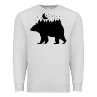 Dove Grey bear Premium Sweatshirt - Unal Design