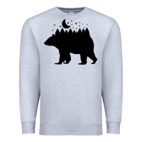 Heather Grey bear Premium Sweatshirt - Unal Design