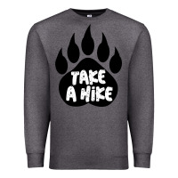 Charcoal Heather take a hike Premium Sweatshirt - Unal Design