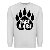 Dove Grey take a hike Premium Sweatshirt - Unal Design