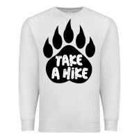 Oatmeal Heather take a hike Premium Sweatshirt - Unal Design