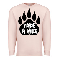 Pale Pink take a hike Premium Sweatshirt - Unal Design