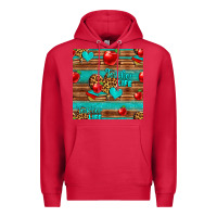 Cardinal teacher life seamless pattern Premium Hoodie - HRA Design Shop