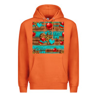 Carrot teacher life seamless pattern Premium Hoodie - HRA Design Shop