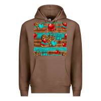 Chestnut teacher life seamless pattern Premium Hoodie - HRA Design Shop