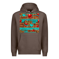 Coffee teacher life seamless pattern Premium Hoodie - HRA Design Shop