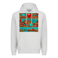 Dove Grey teacher life seamless pattern Premium Hoodie - HRA Design Shop