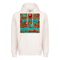 Pale Pink teacher life seamless pattern Premium Hoodie - HRA Design Shop