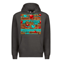 Smoke teacher life seamless pattern Premium Hoodie - HRA Design Shop