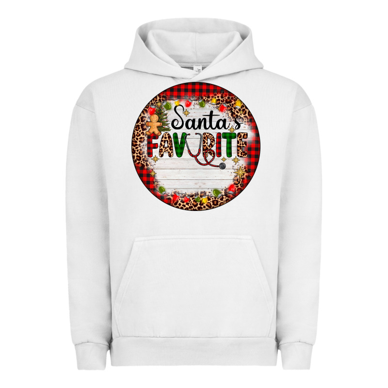 Custom Name Santas Favorite Nurse Urban Hoodie by AdoDesignShop | Teevron