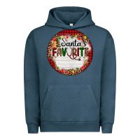 Pigment Midnight Navy custom name santas favorite nurse Urban Hoodie - AdoDesignShop