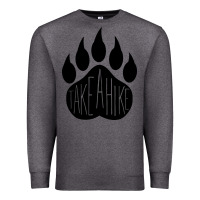 Charcoal Heather take a hike Premium Sweatshirt - Unal Design