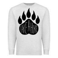 Oatmeal Heather take a hike Premium Sweatshirt - Unal Design