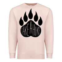 Pale Pink take a hike Premium Sweatshirt - Unal Design