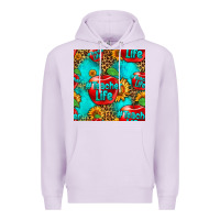 Lilac teacher apple seamless pattern Premium Hoodie - HRA Design Shop