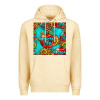 Pina Colada teacher apple seamless pattern Premium Hoodie - HRA Design Shop