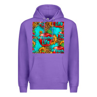 Purple teacher apple seamless pattern Premium Hoodie - HRA Design Shop