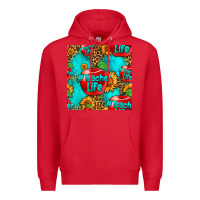 Red teacher apple seamless pattern Premium Hoodie - HRA Design Shop