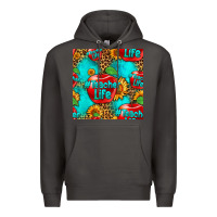Smoke teacher apple seamless pattern Premium Hoodie - HRA Design Shop