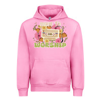 Fuchsia Pink made to worship Urban Hoodie - JahusDesignShop