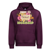 Mauve Wine made to worship Urban Hoodie - JahusDesignShop