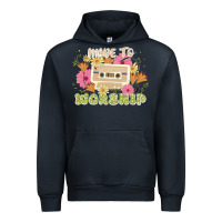 Navy made to worship Urban Hoodie - JahusDesignShop