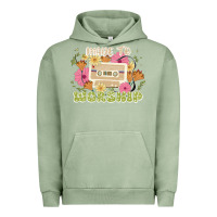 Pigment Oil Green made to worship Urban Hoodie - JahusDesignShop