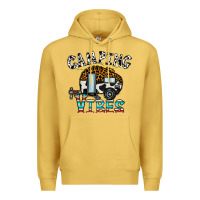 Antique Gold camping vibes Premium Hoodie - CowhideDigitalArt