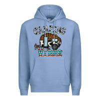 Colony Blue camping vibes Premium Hoodie - CowhideDigitalArt