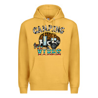 Mustard camping vibes Premium Hoodie - CowhideDigitalArt