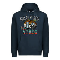 Navy camping vibes Premium Hoodie - CowhideDigitalArt