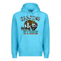 Ocean Blue camping vibes Premium Hoodie - CowhideDigitalArt