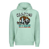 Seafoam camping vibes Premium Hoodie - CowhideDigitalArt